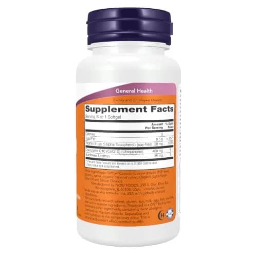 NOW CoQ10 400 mg Softgels | Supports Heart & Energy | Pharmaceutical Grade thumbnail 2