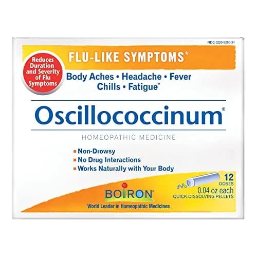 Boiron Oscilloccinum Homeopathic Flu Medicine 12 Doses (0.04 oz each) | Non-Drowsy, Non-Habit Forming thumbnail 8