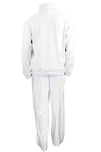 Sweatsedo White Party Mens Tracksuit Large | Velour, Cotton-Poly Blend, Regular Fit thumbnail 2