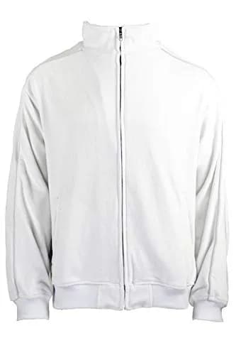 Sweatsedo White Party Mens Tracksuit Large | Velour, Cotton-Poly Blend, Regular Fit thumbnail 3
