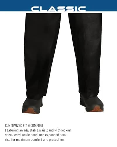 FROGG TOGGS Men's Classic Pro Action Waterproof Breathable Rain Pant, Black, Medium | Lightweight, Breathable & Waterproof for Outdoor Activities thumbnail 7