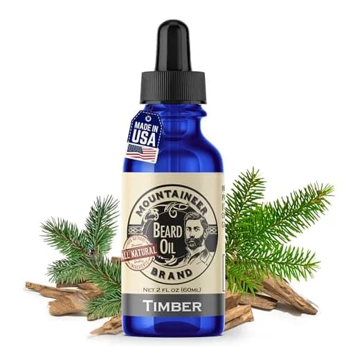 Mountaineer Brand Natural Beard Oil with Timber Scent 60ml (2 Fl Oz) | Hydrates, Moisturises, Softens & Conditions for Beard Growth thumbnail 1