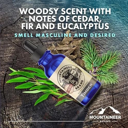 Mountaineer Brand Natural Beard Oil with Timber Scent 60ml (2 Fl Oz) | Hydrates, Moisturises, Softens & Conditions for Beard Growth thumbnail 2