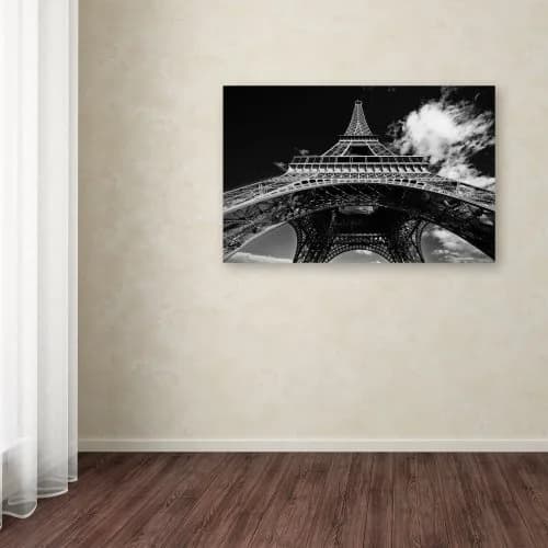 Trademark Fine Art Paris Eiffel Tower 1 Canvas Art 16x24-Inch | Contemporary Cityscape Wall Decor thumbnail 3