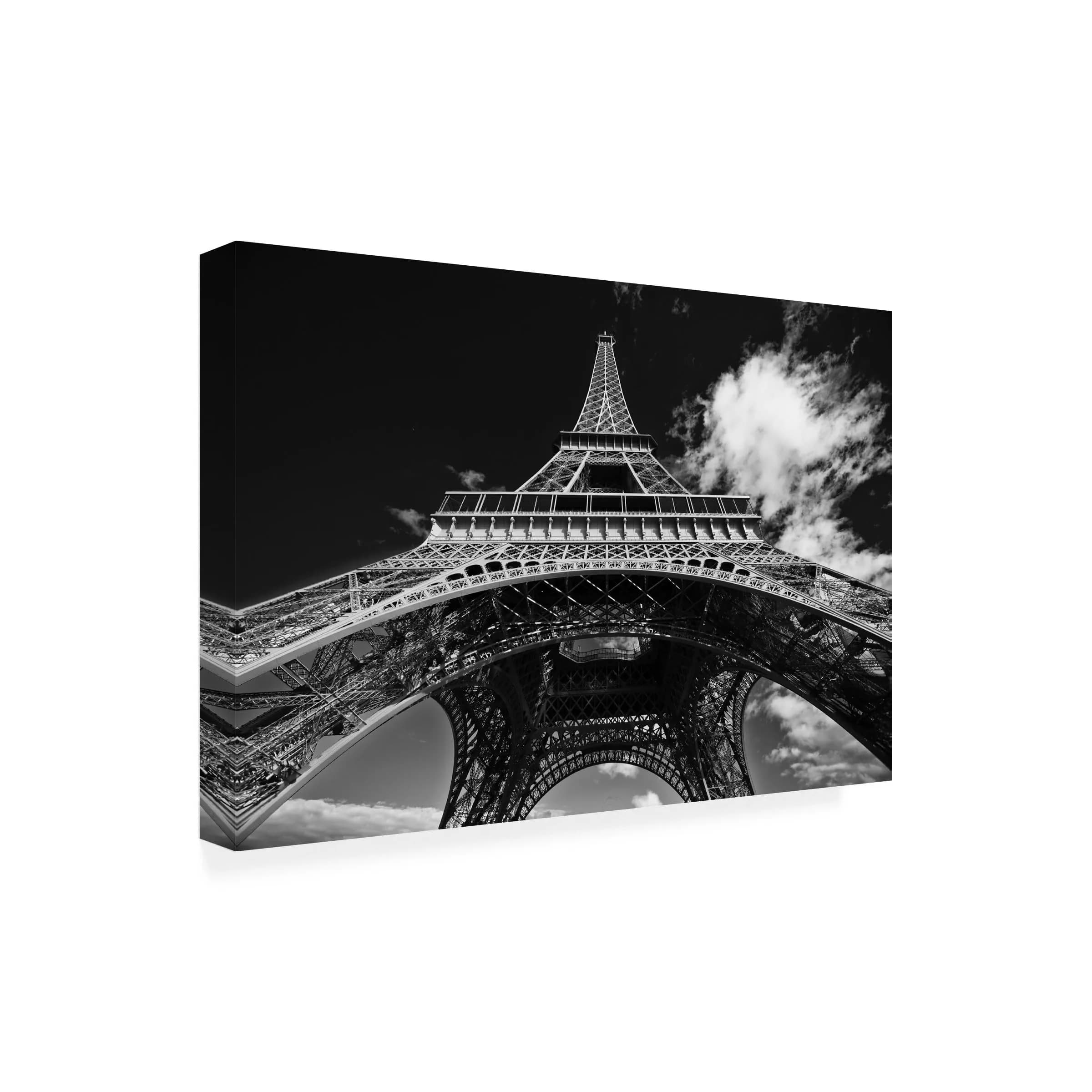 Trademark Fine Art - 'Paris Eiffel Tower 1' Canvas Art - 30x47 | Modern & Contemporary Wall Decor