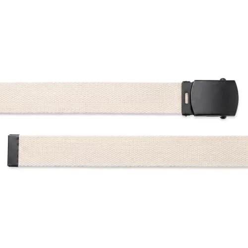 BC Belts Canvas Web Belt Military Style 56" Natural | Adjustable, Durable & Versatile thumbnail 4