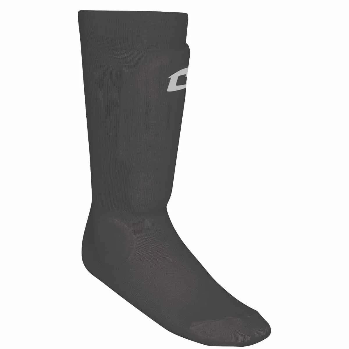 CHAMPRO Sock Style Shin Guard, BLACK BODY, XXS/XS | Sock-Style Soccer Impact Protection