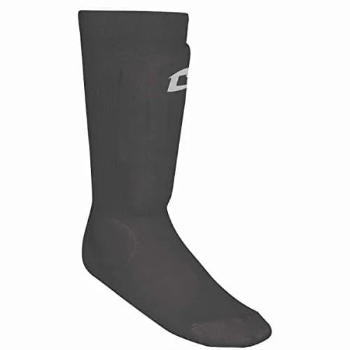 CHAMPRO Sock Style Shin Guard, BLACK BODY, XXS/XS | Sock-Style Soccer Impact Protection thumbnail 1