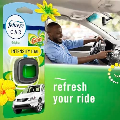 Febreze Car Air Freshener Vent Clip with Gain Original Scent, 1 Count | Lasts 30 Days thumbnail 6