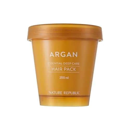 Nature Republic Argan Essential Deep Care Hair Pack 200ml (6.76 Fl Oz) | Intensive Repair for Damaged Hair thumbnail 1