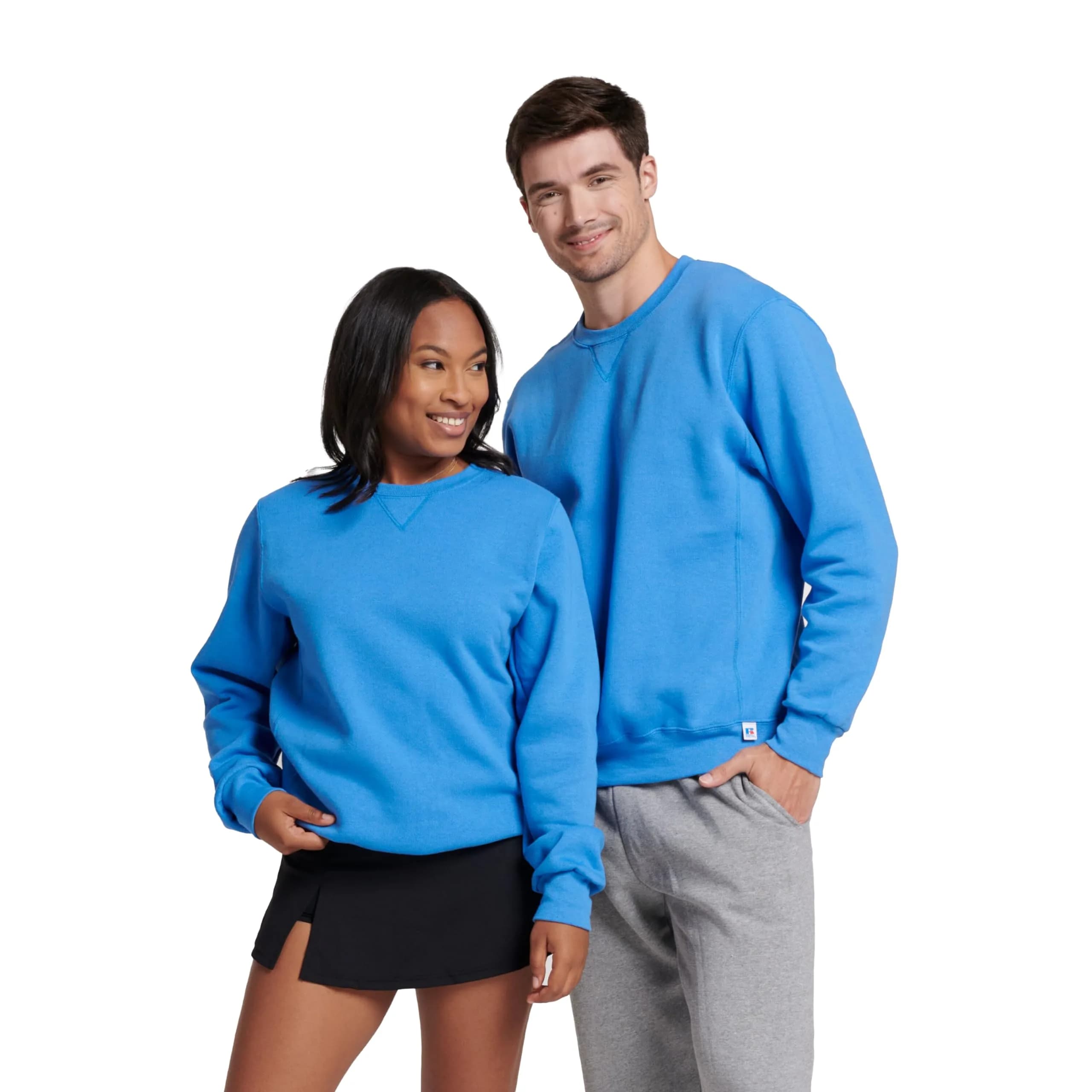 Russell Athletic Dri-Power Fleece Crew - True Red Medium | Warm Moisture-Wicking Sweatshirt — Collegiate Blue / Large