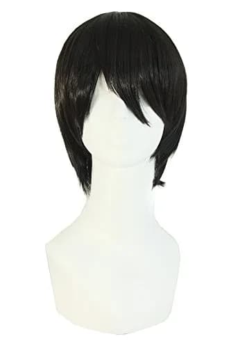 MapofBeauty Men's Short Straight Synthetic Wig Black | Heat Resistant 120℃ thumbnail 1