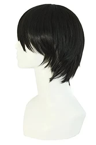 MapofBeauty Men's Short Straight Synthetic Wig Black | Heat Resistant 120℃ thumbnail 2