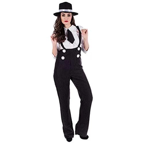 fun shack, Gangster Costume Women, Halloween Costumes for Women, S | 1920s Mobster Style with Comfortable Fit thumbnail 8