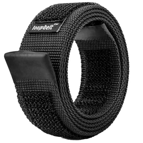 Loopbelt Web Belt 35mm Adjustable Reversible No Scratch Hypoallergenic Black Medium thumbnail 1