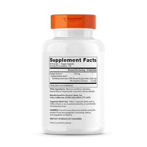 Doctor's BEST Extra Strength Ginkgo Biloba 120 mg | Cognitive Support for Adults (70-120 chars) thumbnail 2