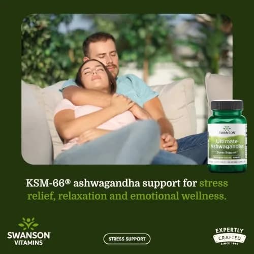 Swanson Ashwagandha KSM-66 250 mg | Herbal Stress Support Capsules thumbnail 2