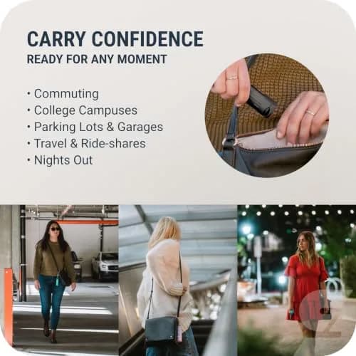 SABRE Pepper Gel Spray with Fast Flip-Top Safety & Snap‑Clip Keychain, 0.54 fl oz | Max Strength Self Defense Gel for India thumbnail 4