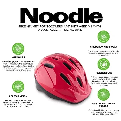 Joovy Noodle Multi-Sport Helmet XS-S | Adjustable Kids Bike Helmet with 14 Vents & Sun Visor thumbnail 6