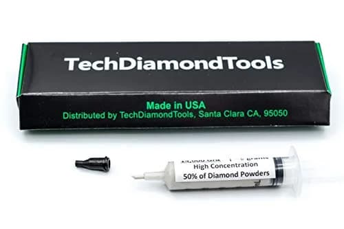 TechDiamondTools Diamond Lapping Paste Polishing Compound 5g (0.176 oz) | 800 Grit, 12-25 Micron, USA Made thumbnail 1