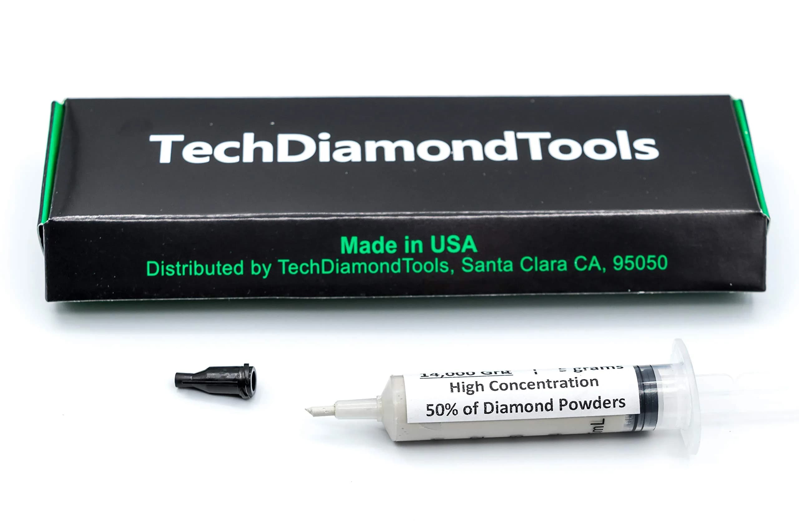 TechDiamondTools Diamond Lapping Paste Polishing Compound 5g (0.176 oz) | 800 Grit, 12-25 Micron, USA Made - main product image