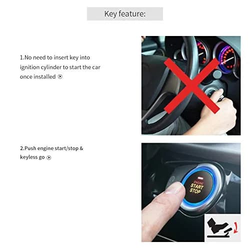 EASYGUARD EC004 Push Button Start Kit with RFID Keyless Go for DC12V Petrol Cars | Upgrade from Key Ignition thumbnail 4