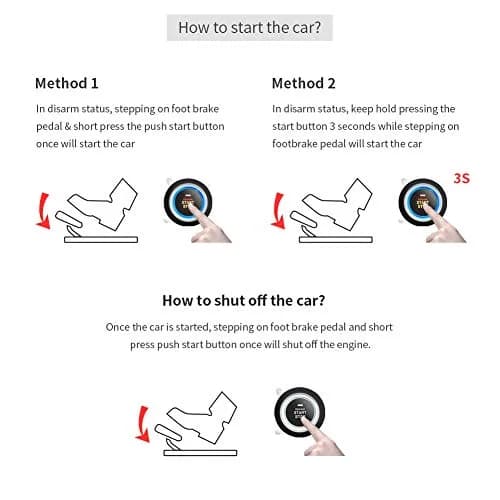 EASYGUARD EC004 Push Button Start Kit with RFID Keyless Go for DC12V Petrol Cars | Upgrade from Key Ignition thumbnail 5