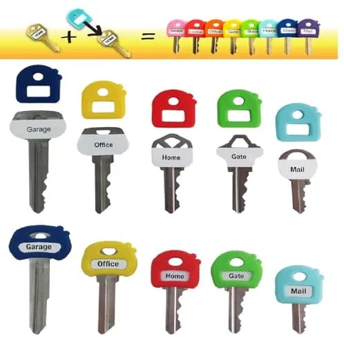 LABEL-LABEL-KEY-CAPS Stretchy Key Cap Covers 8 Pack Multicolor | Soft, Good Grip for Most Keys thumbnail 2