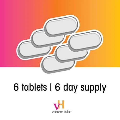vH essentials Vaginal Odor Treatment, 6 Tablet Suppositories | pH Balanced, Fast-Acting, No-Mess thumbnail 5