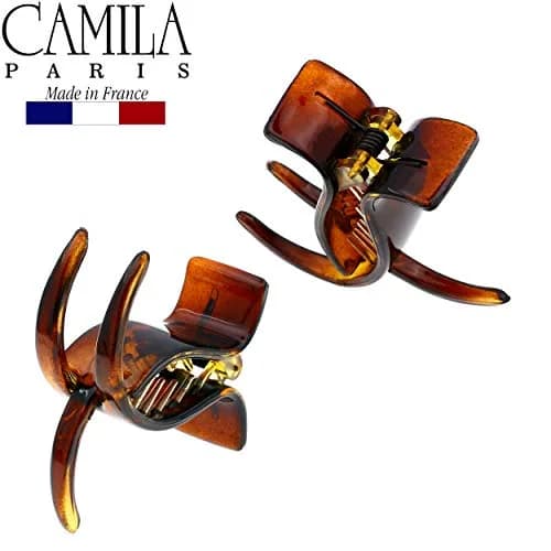 Camila Paris NV06 French Hair Clip 2 inch Brown | Strong Hold No Slip Grip thumbnail 5