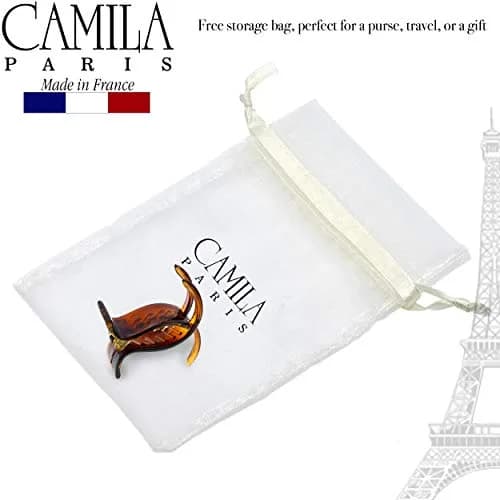 Camila Paris NV06 French Hair Clip 2 inch Brown | Strong Hold No Slip Grip thumbnail 6