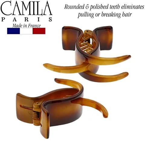 Camila Paris NV05 French Hair Clip for Women, Coffee 2 inch | Strong Hold No Slip Grip thumbnail 4