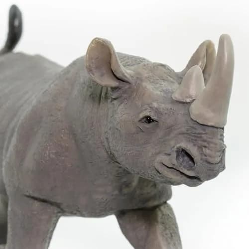 Safari Ltd. Black Rhino Toy - 5.75 Inch Realistic Wildlife Figure for Kids | Hand Painted, BPA Free thumbnail 4
