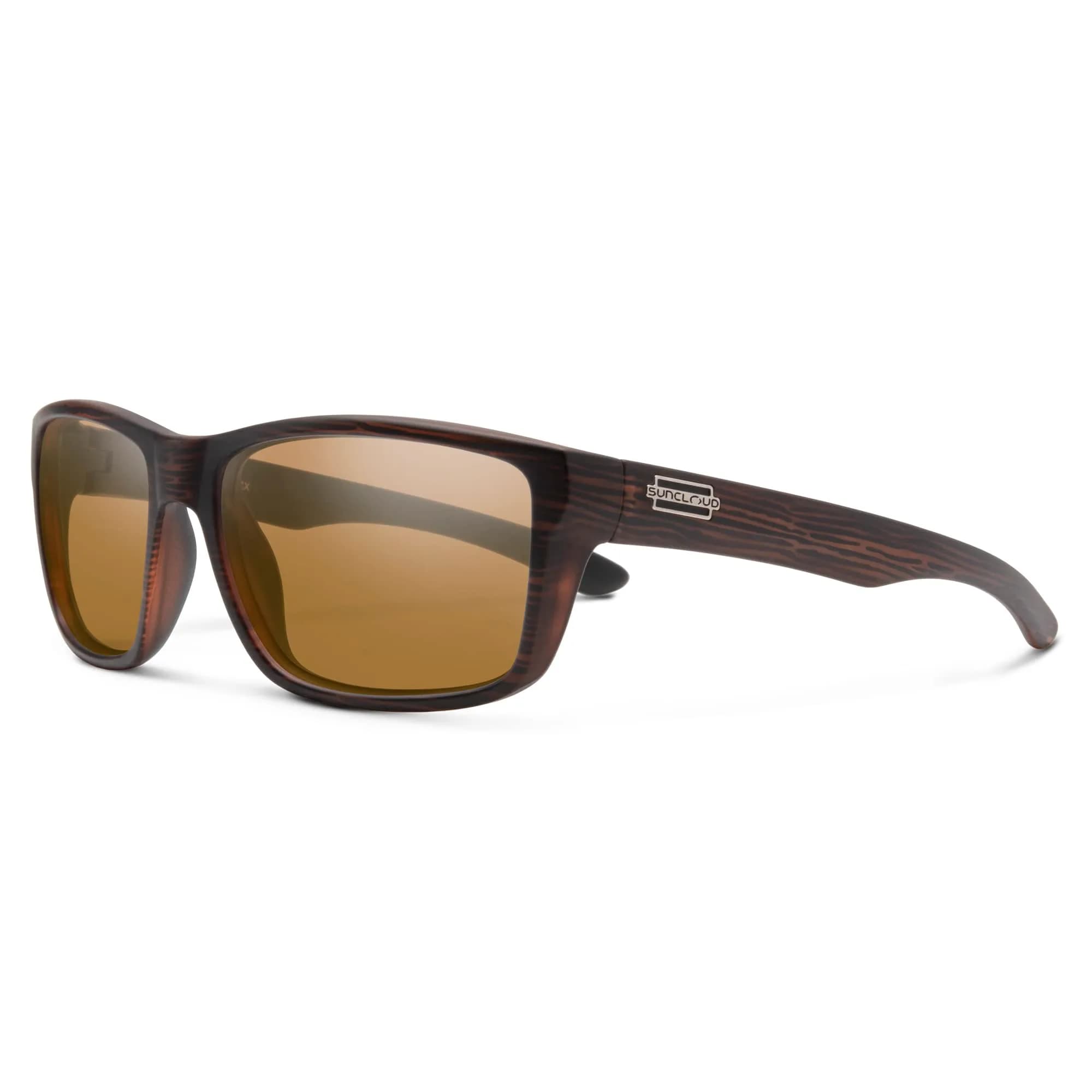 Suncloud Mayor Polarized Sunglasses 100% UV Protection Comfortable Fit, Trendy Design for Men & Women Matte Burnished Brown + Polarized Brown Lenses - main product image