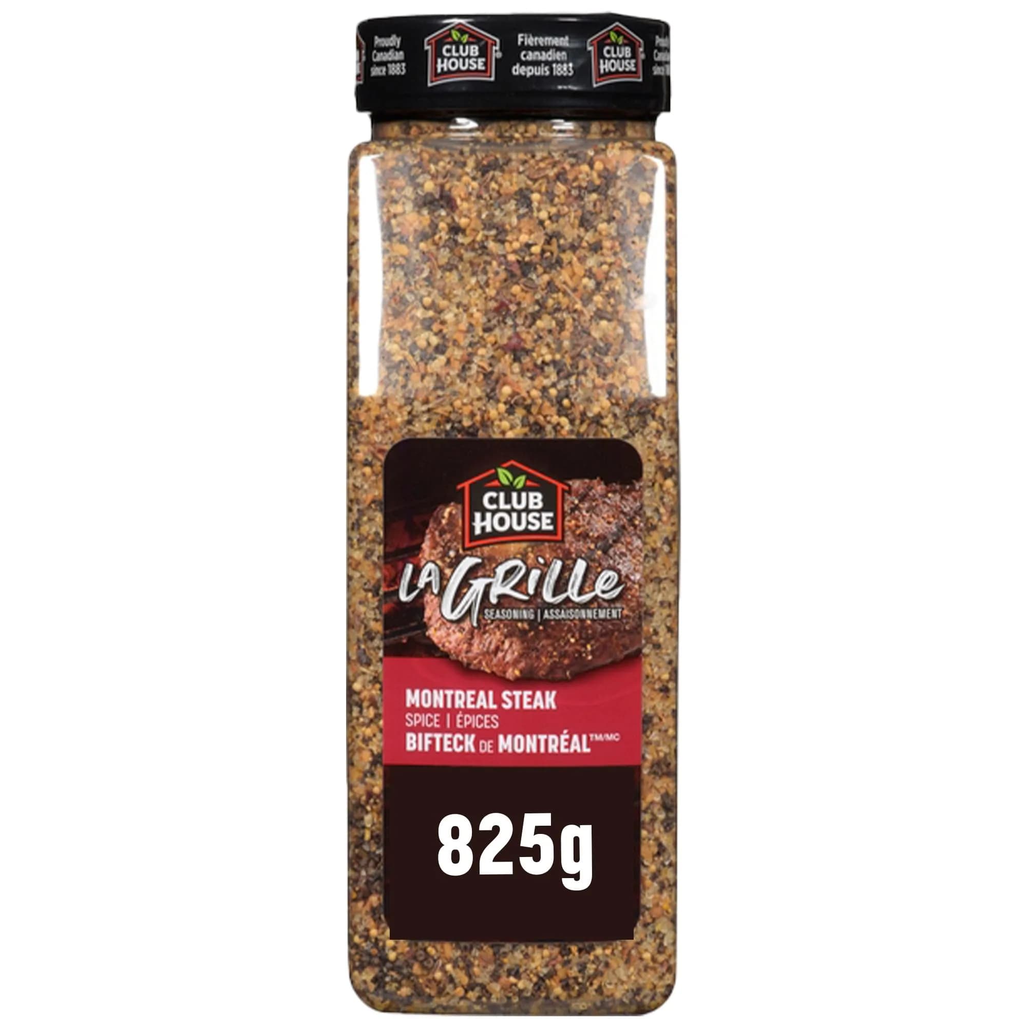 Club House La Grille Montreal Steak Spice, 825g | Authentic Canadian Meat Seasoning for Grilling — 825g/29.1oz