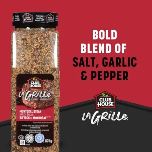 Club House La Grille Montreal Steak Spice, 825g | Authentic Canadian Meat Seasoning for Grilling thumbnail 4