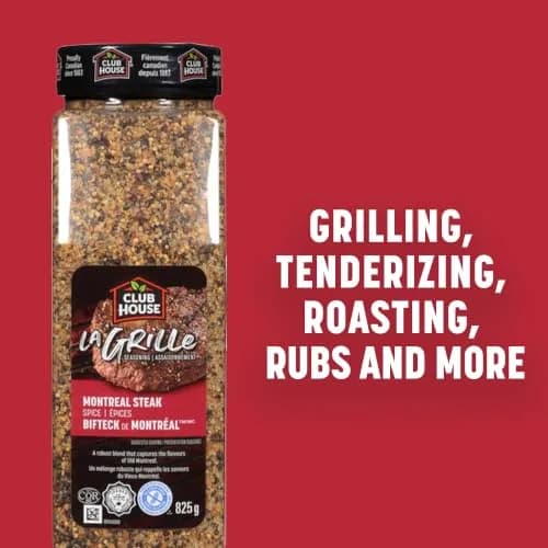 Club House La Grille Montreal Steak Spice, 825g | Authentic Canadian Meat Seasoning for Grilling thumbnail 6