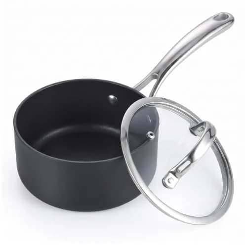 Cooks Standard 1-Quart Hard Anodized Nonstick Saucepan with Glass Lid | Even Heat, Durable Aluminum, Oven Safe to 450°F thumbnail 8