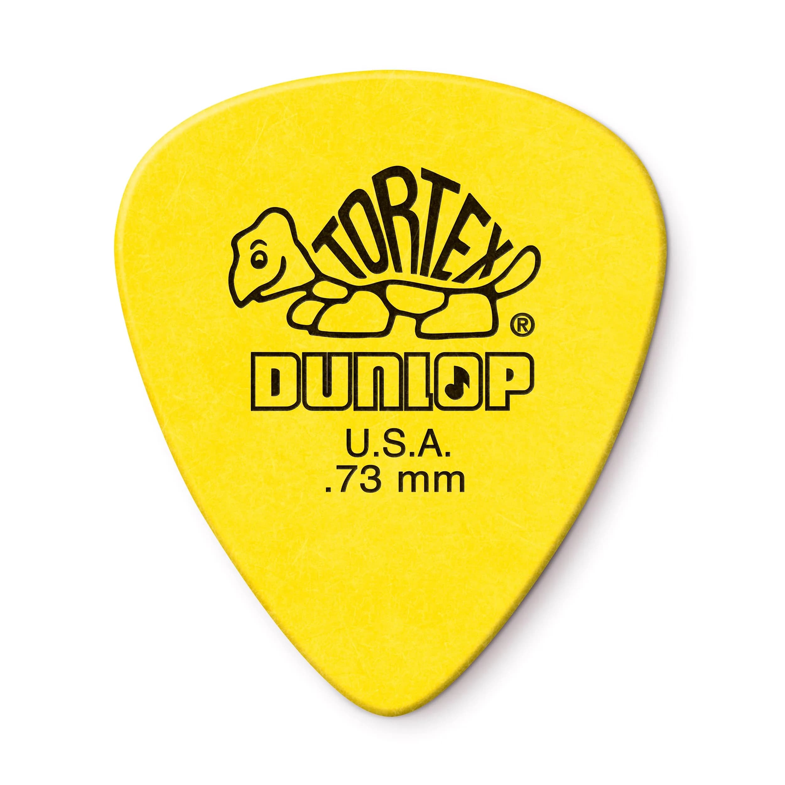 Jim Dunlop Tortex Standard 0.73mm Yellow Guitar Picks (12-Pack) | Balanced Tone & Snappy Attack - main product image