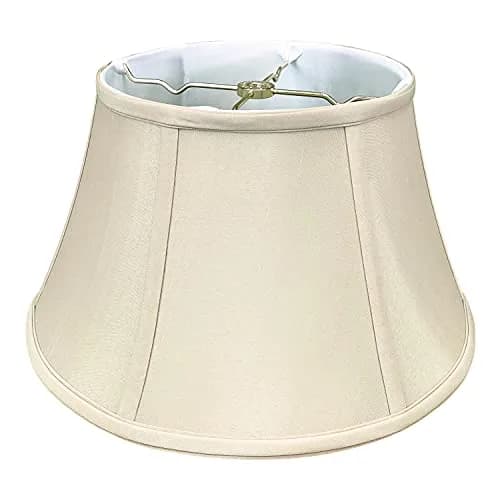 Royal Designs, Inc. Shallow Drum Bell Billiotte Wall Lamp Shade, BS-711-12BG, Beige, 8 x 12.5 x 7.6 | Heavy Grade Rust-Resistant Metal thumbnail 1
