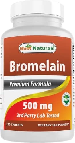 Best Naturals Bromelain Digestive Enzyme Tablets 500 mg (120 Count) | Supports Digestion & Joint Health thumbnail 1