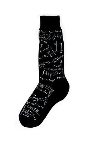 Foot Traffic Men's Education-Themed Socks, Math Genius (Size 7-12) | Fun, Comfortable & Unique thumbnail 1