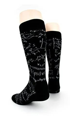 Foot Traffic Men's Education-Themed Socks, Math Genius (Size 7-12) | Fun, Comfortable & Unique thumbnail 3