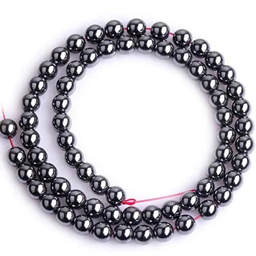 GEM-INSIDE Natural Black Hematite Gemstone Beads 6mm Round for Jewelry Making | Authentic USA Import thumbnail 4