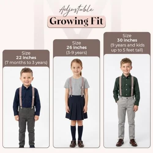 HOLD'EM Suspenders for Kids - 1 Inch Suspender Perfect for Tuxedo- Lemon Yellow (22") | Durable Elastic & Leather thumbnail 6