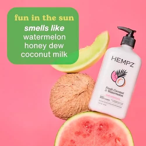 Hempz Fresh Coconut & Watermelon Daily Moisturizing Cream 500ml (17 Fl Oz) | Hydrating Body Lotion with Shea Butter thumbnail 3