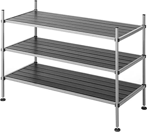 Whitmor 3 Tier Closet Storage Shelves | Shoe Rack & Home Organizer for Small Spaces thumbnail 3