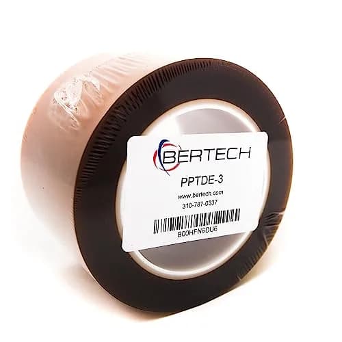 Bertech Double Sided Polyimide Tape 1 Mil Thick 3 Inches Wide x 36 Yards Long Amber | High-Temp Silicone Adhesive thumbnail 3
