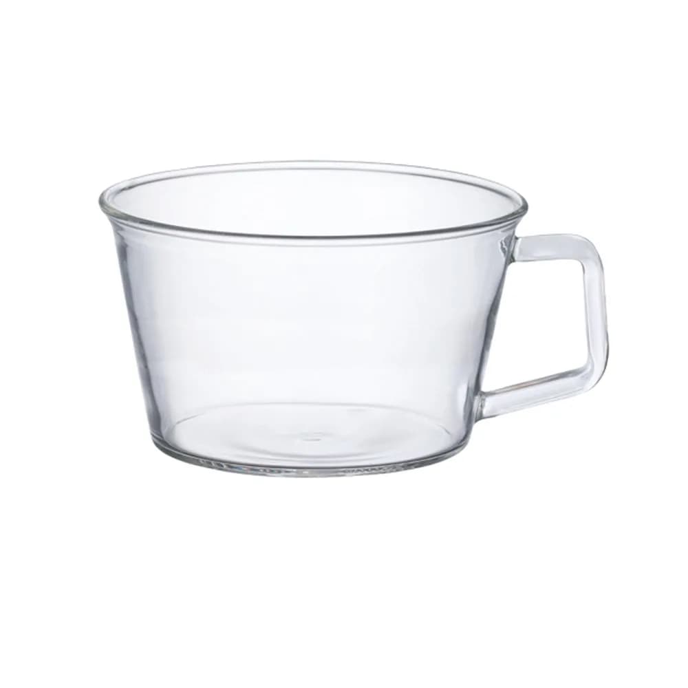 Kinto CAST 8437 Tea Cup 220 ml Heat-Resistant Glass Microwave & Dishwasher Safe — Transparent / 14.2 Ounces