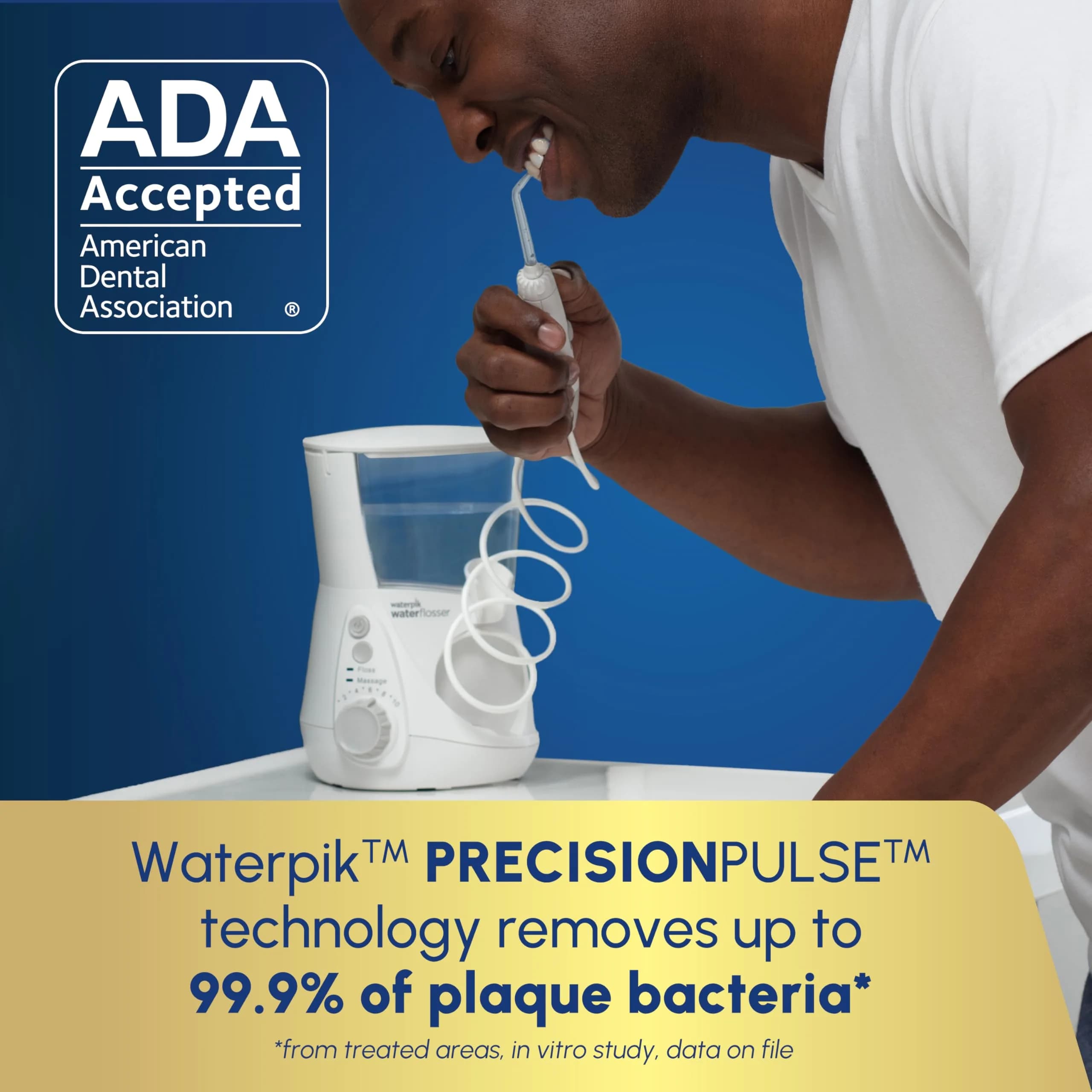 Waterpik Aquarius Countertop Water Flosser WP-660 650ml (22 Fl Oz) | Dentist Recommended ADA Accepted - view 3